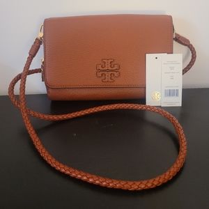 Tory Burch Taylor Flat Crossbody size 8.5"x6"